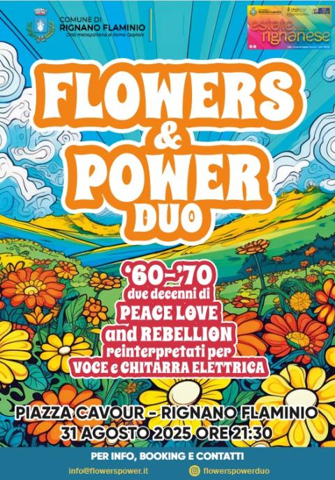 locandina flowers an power